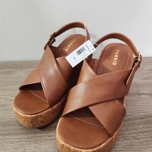 Torrid Tan Platform Sandals